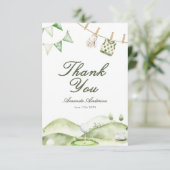 A Little Putter Is On The Way Boy Baby Shower  サンキューカード (スタンド正面)