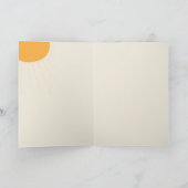 A Little ray of Sunshine Baby Shower サンキューカード (内部)