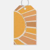 A Little ray of Sunshine Baby Shower Thank You ギフトタグ (裏面)