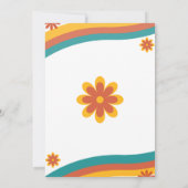 A Little Ray of Sunshine Bohoレトロ赤ちゃんシャワー 招待状 (裏面)