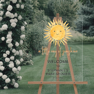 A Little Ray Of Sunshine Boho Baby Showerへようこそ アクリルサイン