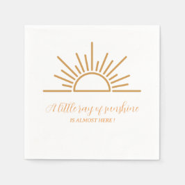 A Little Ray of Sunshine Boho Baby Shower スタンダードカクテルナプキン