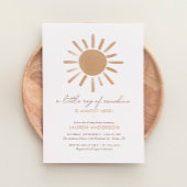 A Little Ray of Sunshine Boho Baby Shower 招待状