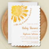 A Little Ray of Sunshine Boho Baby Shower 招待状