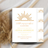 A Little Ray of Sunshine Boho Baby Shower 招待状