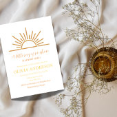 A Little Ray of Sunshine Boho Baby Shower 招待状