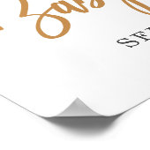 A Little Ray of Sunshine Boho Rainbow Welcome Sign ポスター (角)