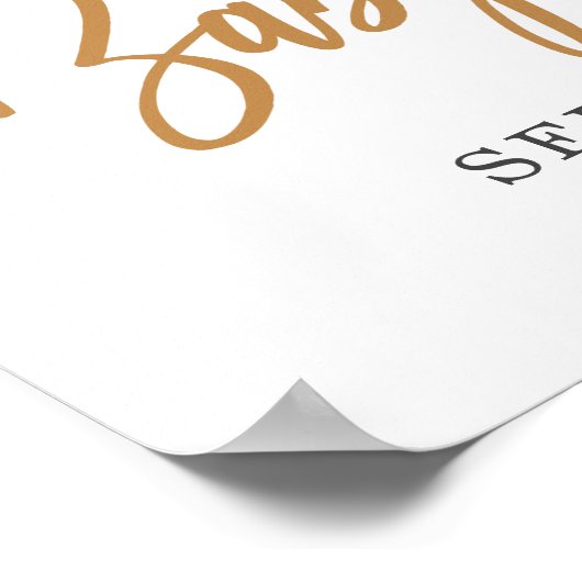 A Little Ray of Sunshine Boho Rainbow Welcome Sign ポスター (角)