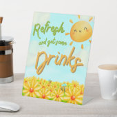 A Little Ray of Sunshine - Drinks Sign 台座サイン (インサイチュ)