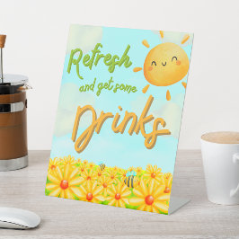 A Little Ray of Sunshine - Drinks Sign 台座サイン