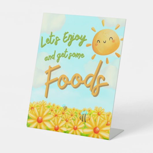 A Little Ray of Sunshine - Foods 台座サイン (正面)