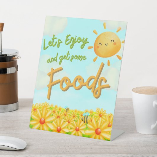 A Little Ray of Sunshine - Foods 台座サイン (インサイチュ)