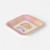 A Little Ray of Sunshine Girl Baby Shower紙Pl ペーパープレート (傾斜あり)