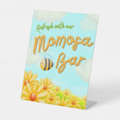 A Little Ray of Sunshine - Momosaバー標識 台座サイン (正面)