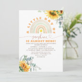 A Little Ray of Sunshine Rainbow秋ベビーシャワー 招待状 (スタンド正面)