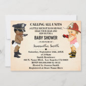 A Little Recruit on His Way Baby Shower 招待状 (正面)