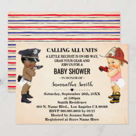 A Little Recruit on His Way Baby Shower 招待状