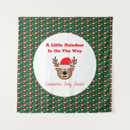 A Little Reindeer Is On The Way タペストリー