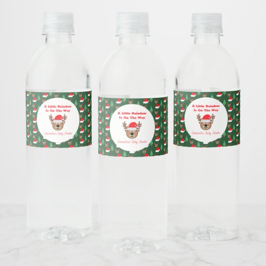 A Little Reindeer Is On The Way ペットボトルラベル (ボトル)