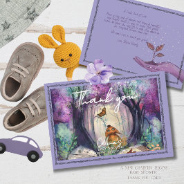 A Little Seed of Love Storybook Baby shower サンキューカード