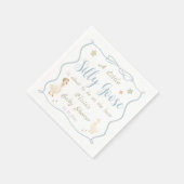 A Little Silly Goose Baby Shower スタンダードカクテルナプキン (角)
