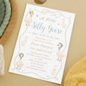 A Little Silly Goose Baby Shower 招待状