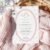 A Little Silly Goose Pink Girl Baby Shower 招待状