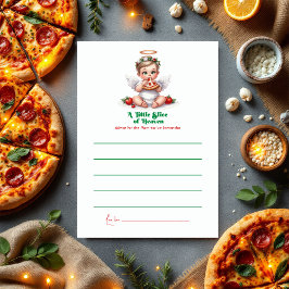 A Little Slice of天国- Baby Shower アドバイスカード