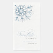 A Little Snowflake Blue Baby Shower (正面)