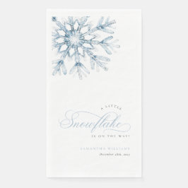 A Little Snowflake Blue Baby Shower