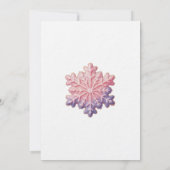 A Little Snowflake is on the Way Invitation, Baby  招待状 (裏面)