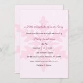 A Little Snowflake is on the Way Invitation, Baby  招待状 (正面/裏面)