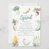 A Little Sprout Baby shower Invitation 招待状 (正面)