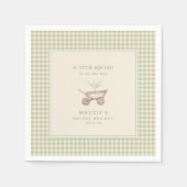 A Little Sprout is on the Way Baby Shower  スタンダードカクテルナプキン (正面)