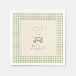 A Little Sprout is on the Way Baby Shower  スタンダードカクテルナプキン