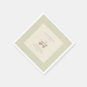 A Little Sprout is on the Way Baby Shower  スタンダードカクテルナプキン (角)