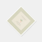 A Little Sprout is on the Way Baby Shower  スタンダードカクテルナプキン (角)