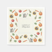 A Little Sprout Is On the Way Baby Shower スタンダードカクテルナプキン (正面)