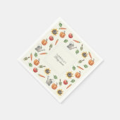 A Little Sprout Is On the Way Baby Shower スタンダードカクテルナプキン (角)