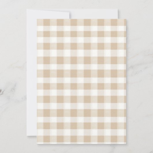 A Little Sprout Is On The Way  Baby Shower 招待状 (裏面)