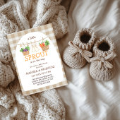 A Little Sprout Is On The Way  Baby Shower 招待状