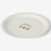 A Little Sprout Is On the Way Baby Shower Round ペーパープレート (アングル)