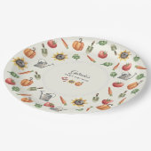 A Little Sprout Is On the Way Baby Shower Round  ペーパープレート (アングル)