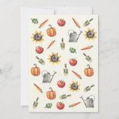 A Little Sprout Is On the Way | Rustic Baby Shower 招待状 (裏面)