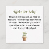 A Little Sprout on the Way Books for Baby Card エンクロージャーカード (正面)