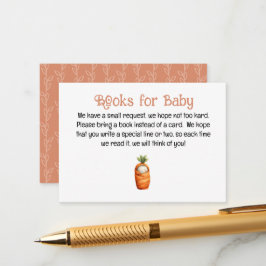 A Little Sprout on the Way Books for Baby Card エンクロージャーカード