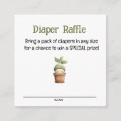 A Little Sprout on the Way Diaper Raffle Card エンクロージャーカード (正面)
