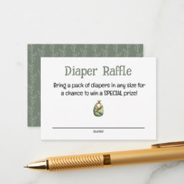 A Little Sprout on the Way Diaper Raffle Card エンクロージャーカード