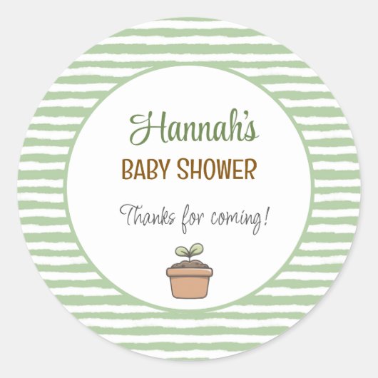 A Little Sprout on the Way Sticker ラウンドシール (正面)