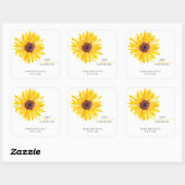 A Little Sunflower is on the Wayシャワーシール スクエアシール (シート)